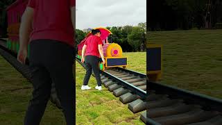 Special effects Animated train that stops when you wave 2 [upl. by Sirovat]