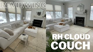 RESTORATION HARDWARE CLOUD COUCH  LIVING ROOM TOUR [upl. by Euh]