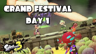 Splatoon 3  Grand Festival DAY 1 [upl. by Saleme]