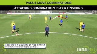 IMPROVE Attacking Combinations amp Finishing  Football Coaching Drills [upl. by Nwadal]