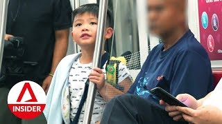 5yearold Kid Takes The MRT Alone  On The Red Dot  CNA Insider [upl. by Lowrance]