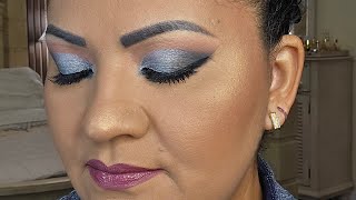 Blue Eyeshadow Makeup Tutorial [upl. by Piero]