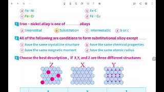 Lesson 5 chapter 1 alloys Mendeleev 2024 [upl. by Rotceh]