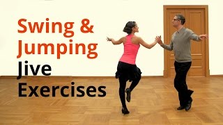 Basic Jive Exercises  Swing and Jumping Style [upl. by Faust]