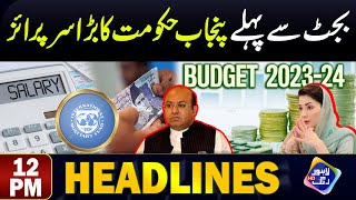 Budget Sey Phly Punjab Hakumat Ka Bra Surprise  Headlines 12 PM  13 June 2024  Lahore Rang [upl. by Anina413]