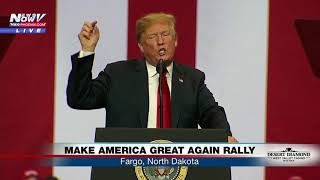 YOURE FIRED President Trump throws out catchphrase during rally FNN [upl. by Kcirad]