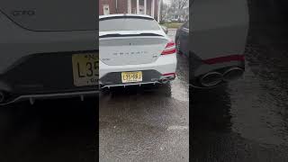 Genesis g70 new exhaust set up [upl. by Akeenat851]