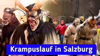 Krampuslauf in Salzburg 2023 🇦🇹 Größter Krampuslauf 2023 [upl. by Nniuq190]