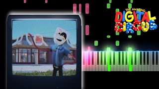 Gangle In TV Theme  The Amazing Digital Circus Episode 4 Piano Tutorial [upl. by Notreve]