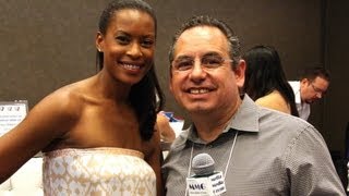 Kearran Giovanni of Major Crimes at GBK Emmy Suites [upl. by Cenac818]