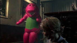 Barney the dinosaur  RESIDENT EVIL 2 REMAKE [upl. by Saxon]