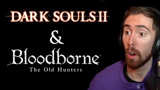 Asmongold Reacts To Dark Souls 2 And Bloodborne Trailers [upl. by Brittney]