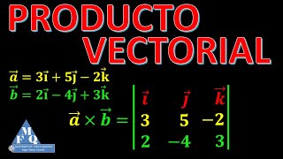 Producto vectorial de dos vectores o producto cruz ejercicios resueltos y explicados facil paso a pa [upl. by Rahab529]