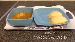 La Sauce Gombo avec Fufu Banane [upl. by Caruso]