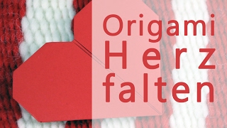 Einfaches Origami Herz falten  Anleitung  Talude [upl. by Lou]