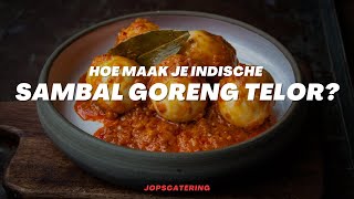 Hoe maak je Sambal Goreng Telor Eitjes in pittige saus [upl. by Lyrahc]