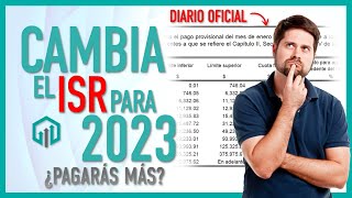 Tablas y tarifas de ISR 2023  Impuesto Sobre la Renta en tu nómina  Aumento del ISR [upl. by Assiled916]