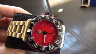 montre tag heuer formula 1 rouge Tag Heuer Watch Formula 1 red WAC1113BA0850 [upl. by Freed712]