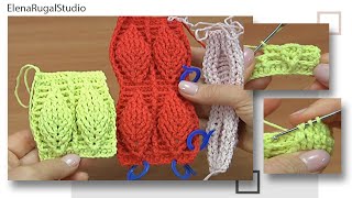 Crochet Leaf Stitch Pattern [upl. by Neeruan]