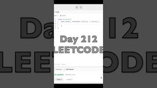 Day 212 LeetCode Problem 56  Swift daily challenge swiftui coding leetcode [upl. by Rutan]