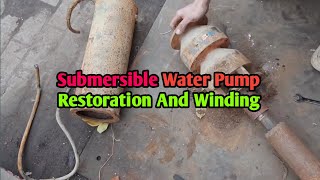 Submersible Water Pump  Restoration Borewell Motor Winding  WINDING PROCESS [upl. by Krever]