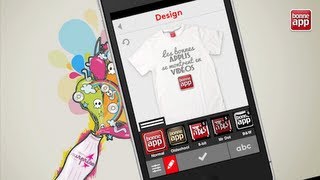 Créer ses teeshirts personnalisés depuis son smartphone [upl. by Nathanael]