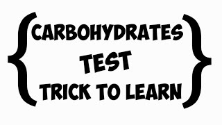 TRICK to learn test for carbohydrates [upl. by Sigismond]