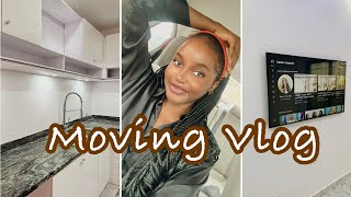 LAGOS MOVING VLOG 1  New apartment buys  fridge tv etc  new flooring  new bed amp much more [upl. by Narba]