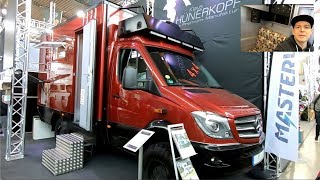 MERCEDES SPRINTER IGLHAUT 4X4 MOTORHOME BY HÜNERKOPF EXPEDITION VEHICLE WALKAROUND AND INTERIOR [upl. by Gabi]