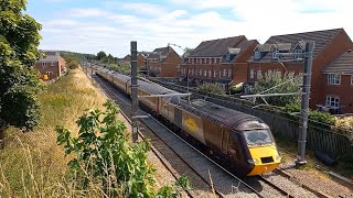 1Q90 TEST TRAIN 43301 91117 43303 Leicester to Leicester via Bedford Passing Desborough [upl. by Lekim]