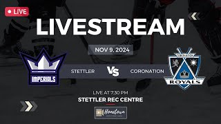 LIVE  Stettler Imperials VS Coronation Royals  November 9 2024 [upl. by Petr718]