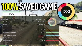 How to Install 100 Save Game for GTA 5 in 2024 100 Completion Saved File [upl. by Aiam]