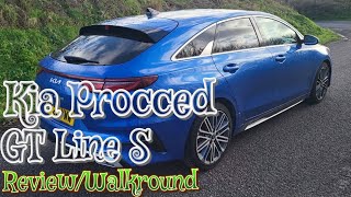 Kia Proceed GT Line S ReviewNew Kia ProceedKia Proceed WalkroundNew CarsKiaEstateShootingbrake [upl. by Nosirb]