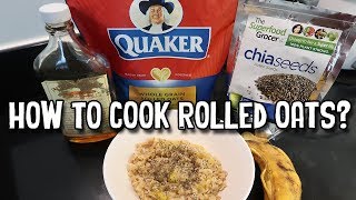 Quick Guide on How to Cook Whole Grain Rolled Oats with Banana amp Chia Seeds  Matthans Mom [upl. by Onid]