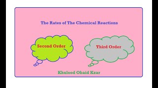 Second and Third order Reaction Rate قوانين سرع التفاعلات الكيميائية للمرتبتين الثانية والثالثة [upl. by Fonda887]