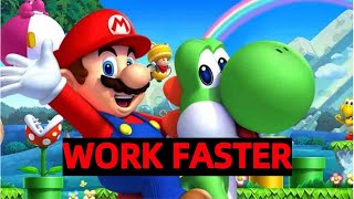 FAST MARIO KART MUSIC  MORE PRODUCTIVE WORK [upl. by Itsirc]