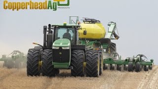 Spring 2015 Air Seeder 1890 JD Drill [upl. by Etnecniv498]