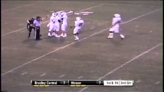 Bradley Centrals Cal Pickle INT vs Hixson [upl. by Anihs]