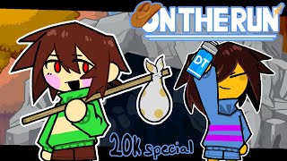 Chara and Frisk On the Run  Undertale Animation 20k SPECIAL [upl. by Lein183]