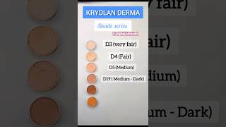 Krylon Derma Shades for Bridal makeup shorts bridalvanity [upl. by Suirad]