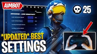 UPDATED BEST Controller Settings for Fortnite CHAPTER 5 AIMBOT🎯 [upl. by O'Donovan]