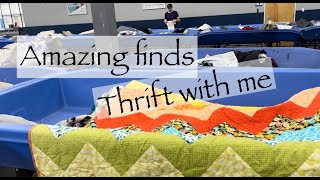 Thrift with me  sewing treasures  Frugal quilting [upl. by Ennaul336]