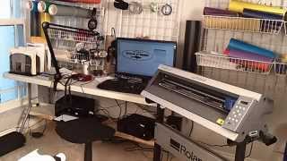 Roland Vinyl Cutter Setup  Select Sheet Type Piece [upl. by Assened]