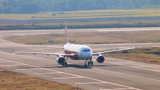 Take Off Perdana Air Asia Di Bandara Kertajati [upl. by Nazarius]