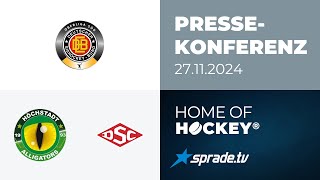 27112024  Pressekonferenz  Höchstadter EC vs Deggendorfer SC [upl. by Mikaela]