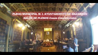 PLENO EXTRAORDINARIO 7 OCTUBRE 24 MI AYUNTAMIENTO DE MAZARRÓN Modificación de créditos [upl. by Arriek611]