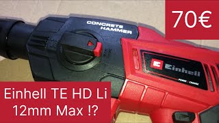 Einhell TE HD 18 Li Akku Bohrhammer Test und Vergleich [upl. by Eikkin]