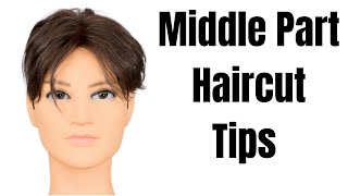 Middle Part Curtains Haircut Advice  TheSalonGuy [upl. by Aidiruy176]