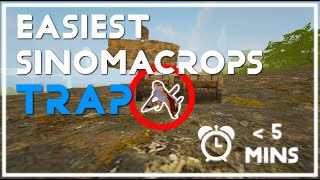 ARK New EASIEST Sinomacrops Taming Trap  How to Tame a Sinomacrops  The BEST Method [upl. by Nauqaj]