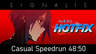 GDQ Hotfix Speedruns from the Crypt  SIGNALIS [upl. by Thrasher624]